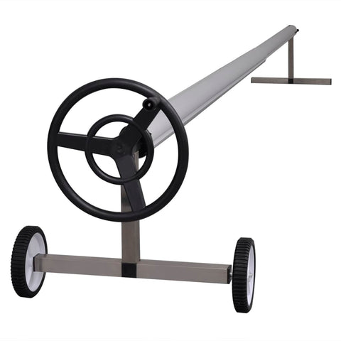 Pool Cover Roller with Stainless Steel Base