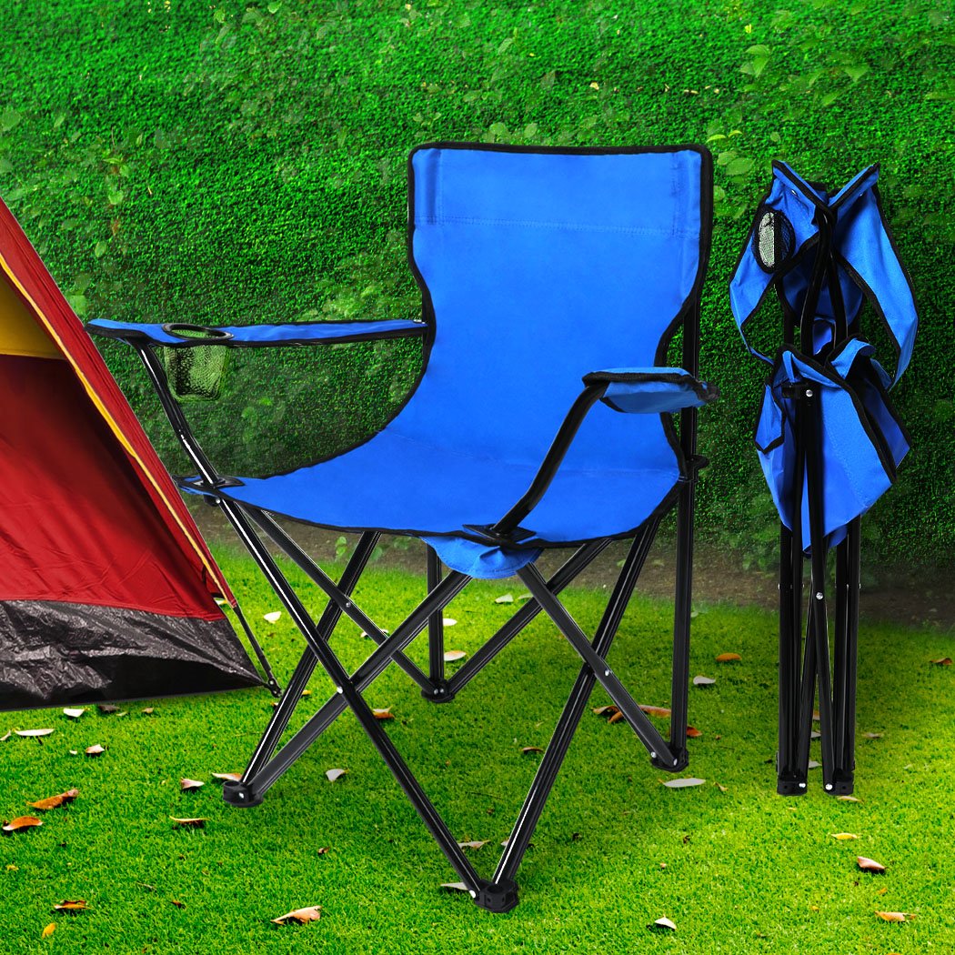camping / hiking Portable Folding Camping Chairs-Blue