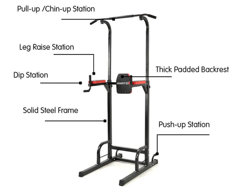 Powertrain Multi Station Home Gym Chin-up Pull-up Tower