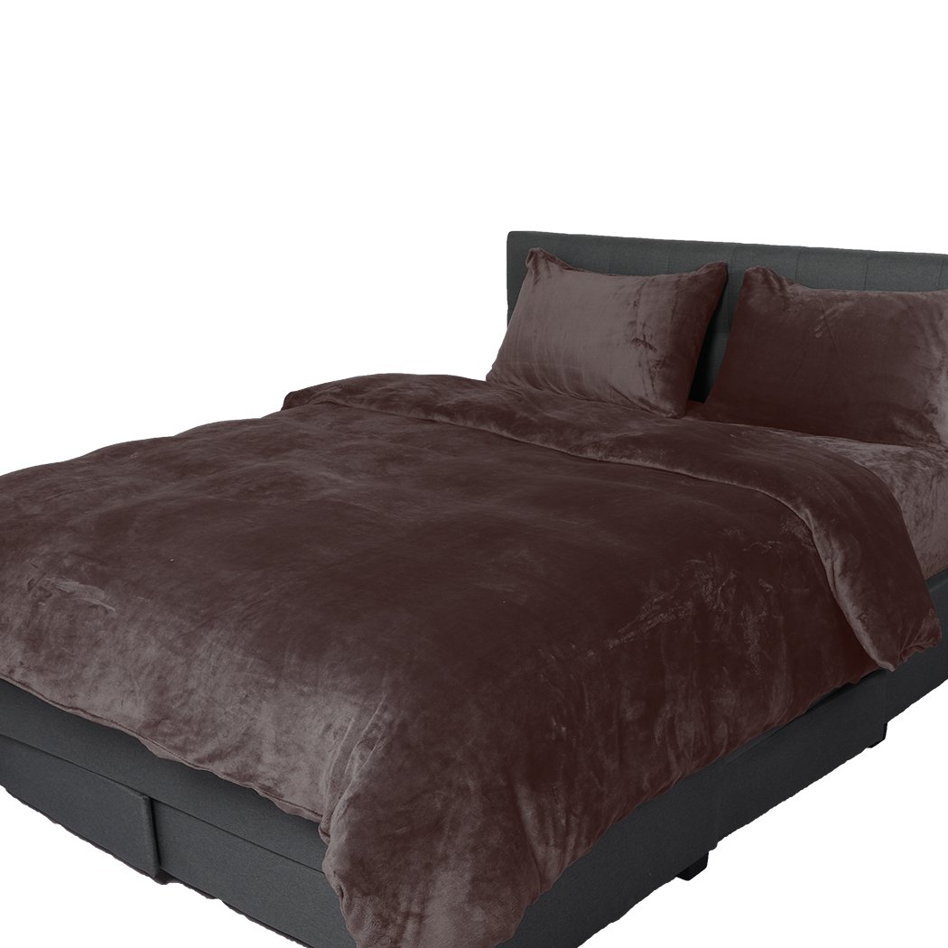 Bedding Set Quilt Cover with Pillowcase Mink King