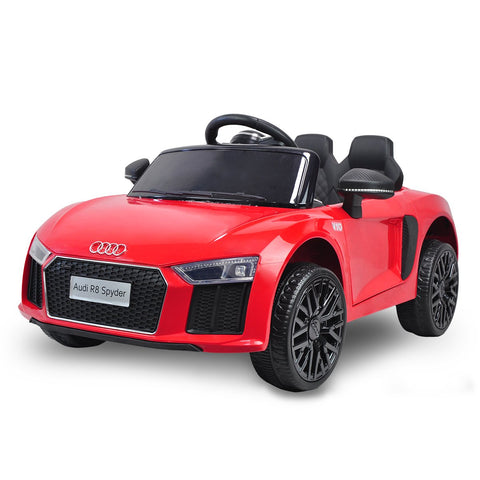 R8 Spyder Audi Licensed Kids Electric Ride On Car Remote Control Red