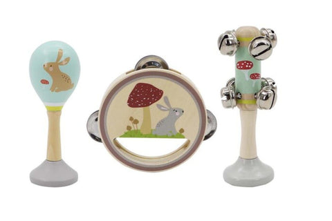 Rabbit Wooden 3Pcs Musical Set