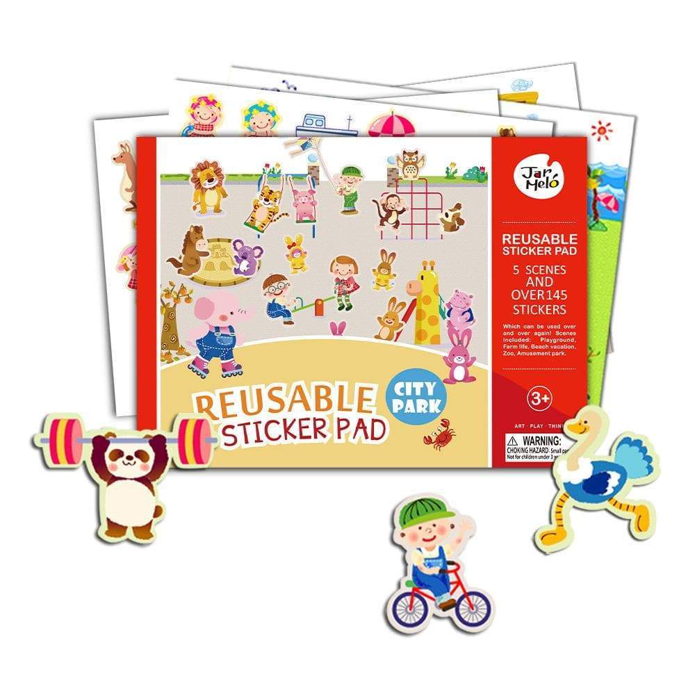 toys for above 3 years above Reusable Sticker Pad Set - City Park