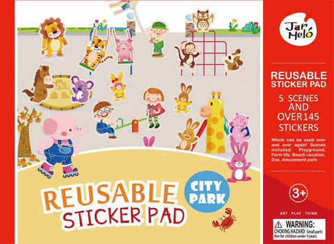 toys for above 3 years above Reusable Sticker Pad Set - City Park