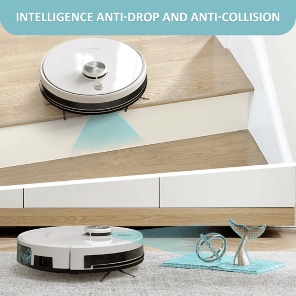 S6 Turbo Robot Vacuum Cleaner Mop With Laser Navigation 4000Pa