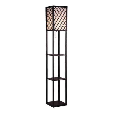 Shelf Floor Lamp Shade Light Source With Open-Box Shelves