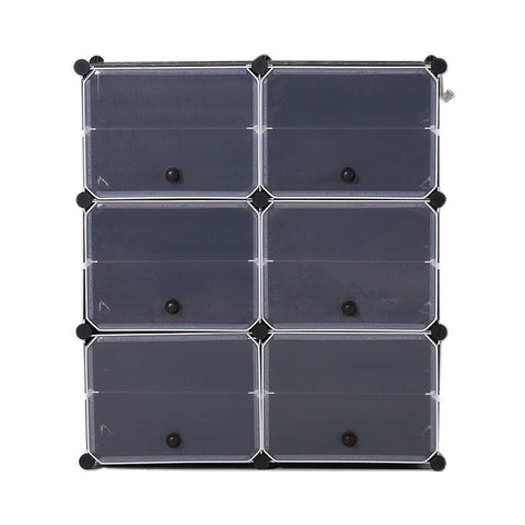 bedroom Shoe Cube Cabinet Rack Shelf Stackable 6 Tier