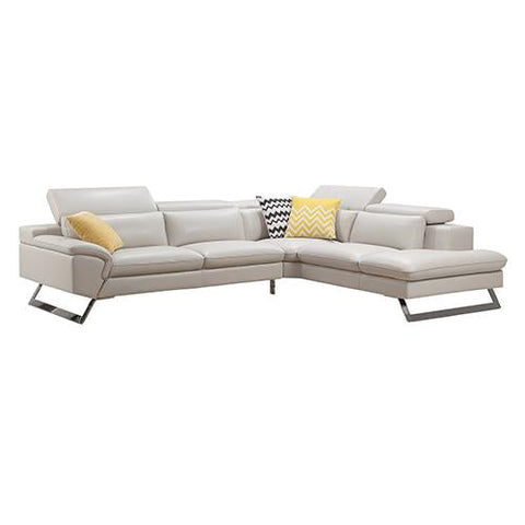 Sofas Sofa Set Spacious Chaise Lounge Leatherette Air Leather White