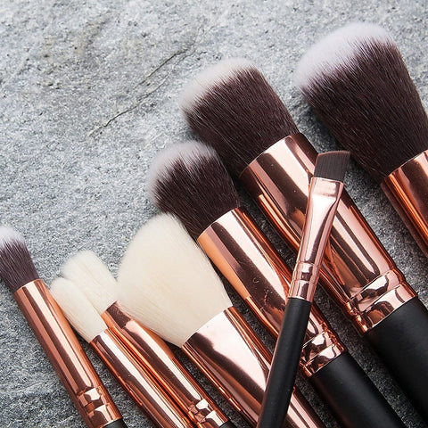 15-Piece Pro Face Powder Makeup Brushes Set