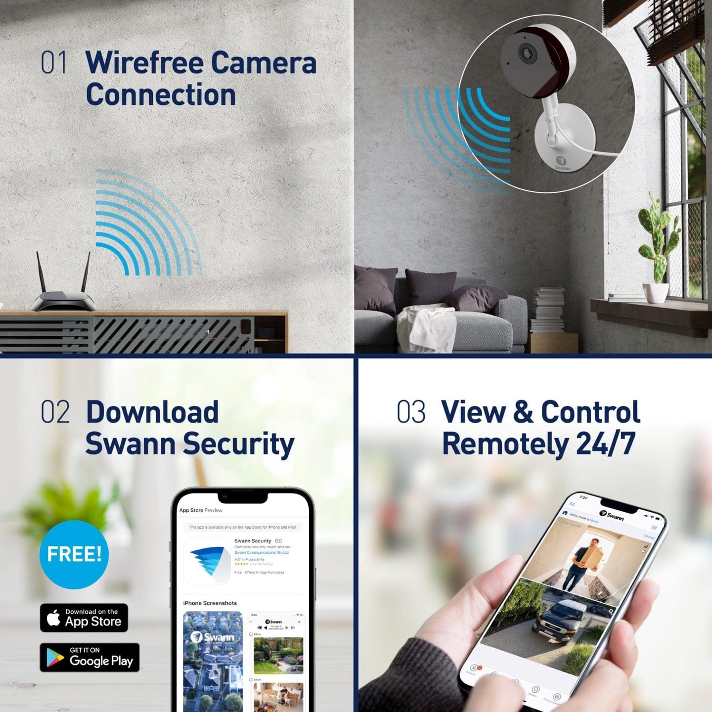 Swann 2K Indoor Wi-Fi Camera