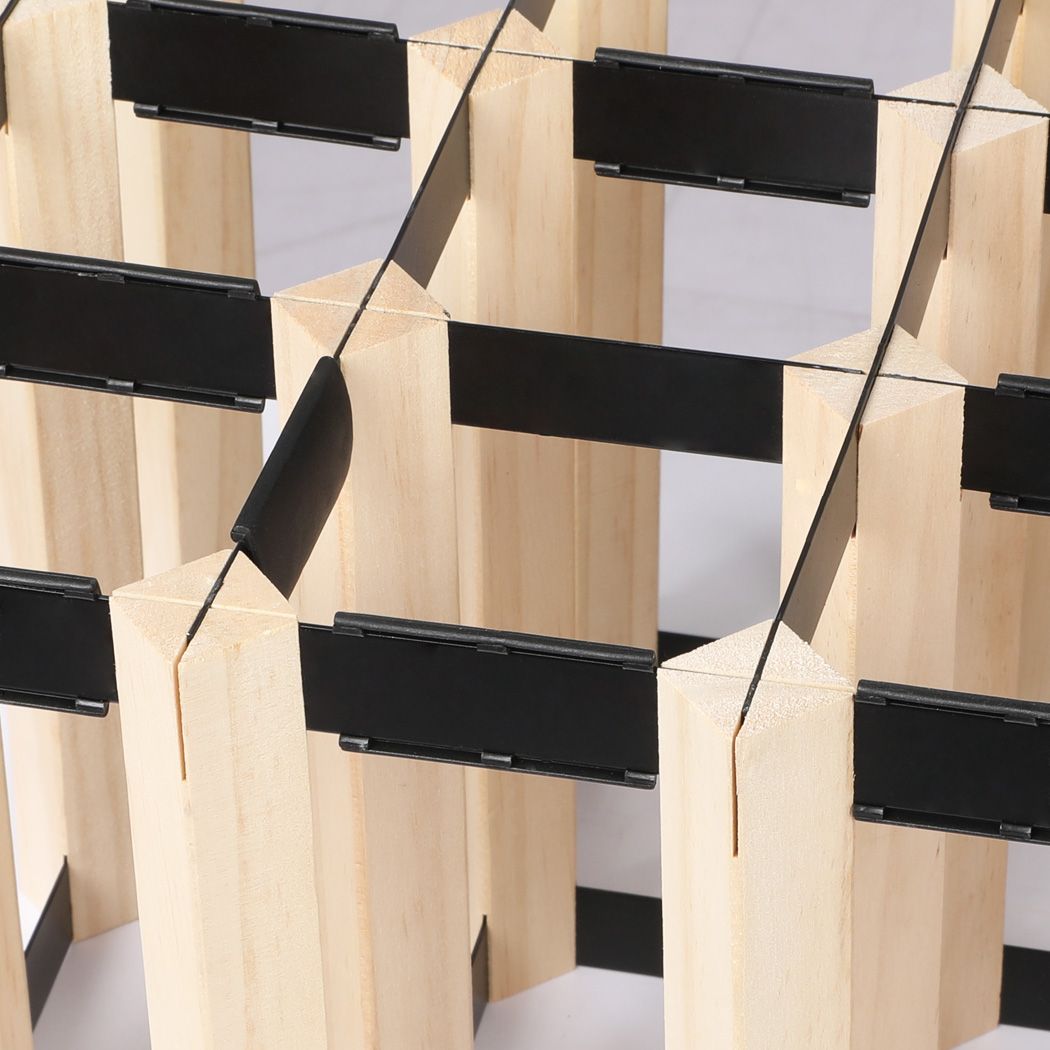 Timber Wine Storage Rack Wooden Cellar Organiser Display Stand