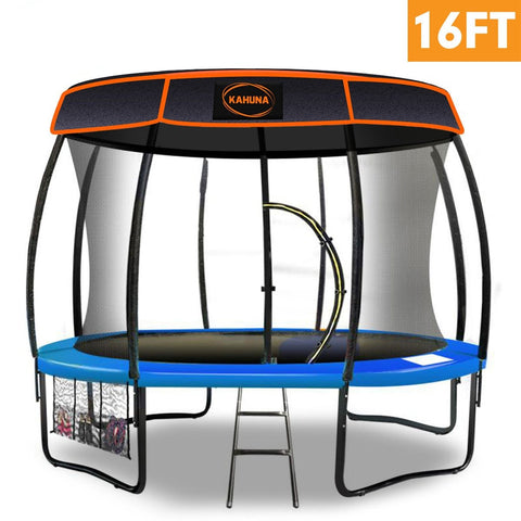trampolines Trampoline 16 ft with Roof - Blue