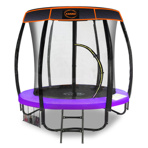 Trampoline 6ft with  Roof Cover - Purple