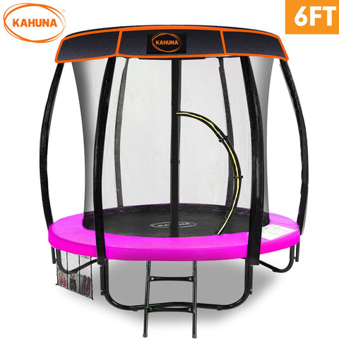 Trampoline 6ft with Roof - Pink