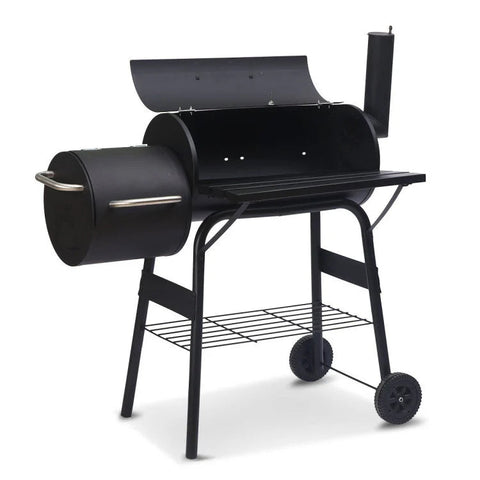 Wallaroo 2-in-1 outdoor barbecue grill & offset smoker