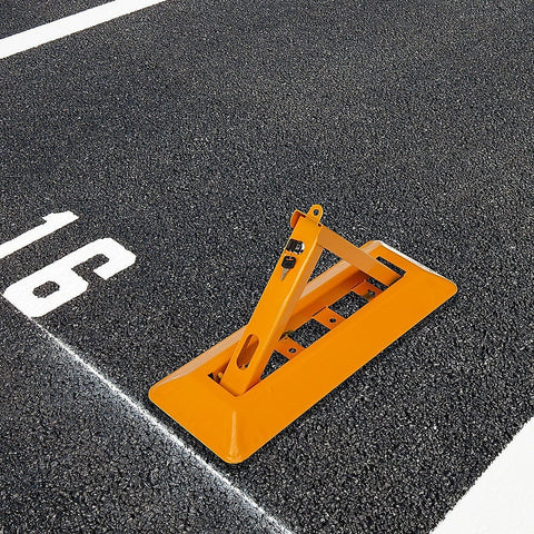 Fold Down Vehicle Security Bollard For Parking Spot Safety