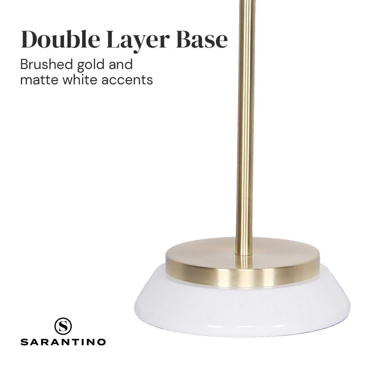 White/Brass Table Lamp