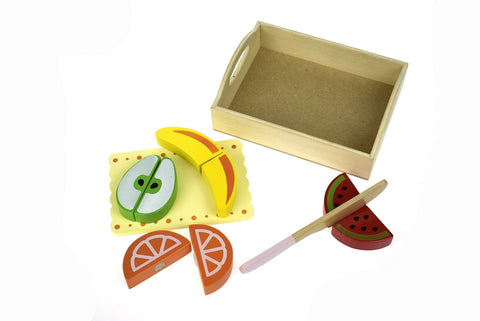 toys for above 3 years above Wooden Food Tray - Fruit