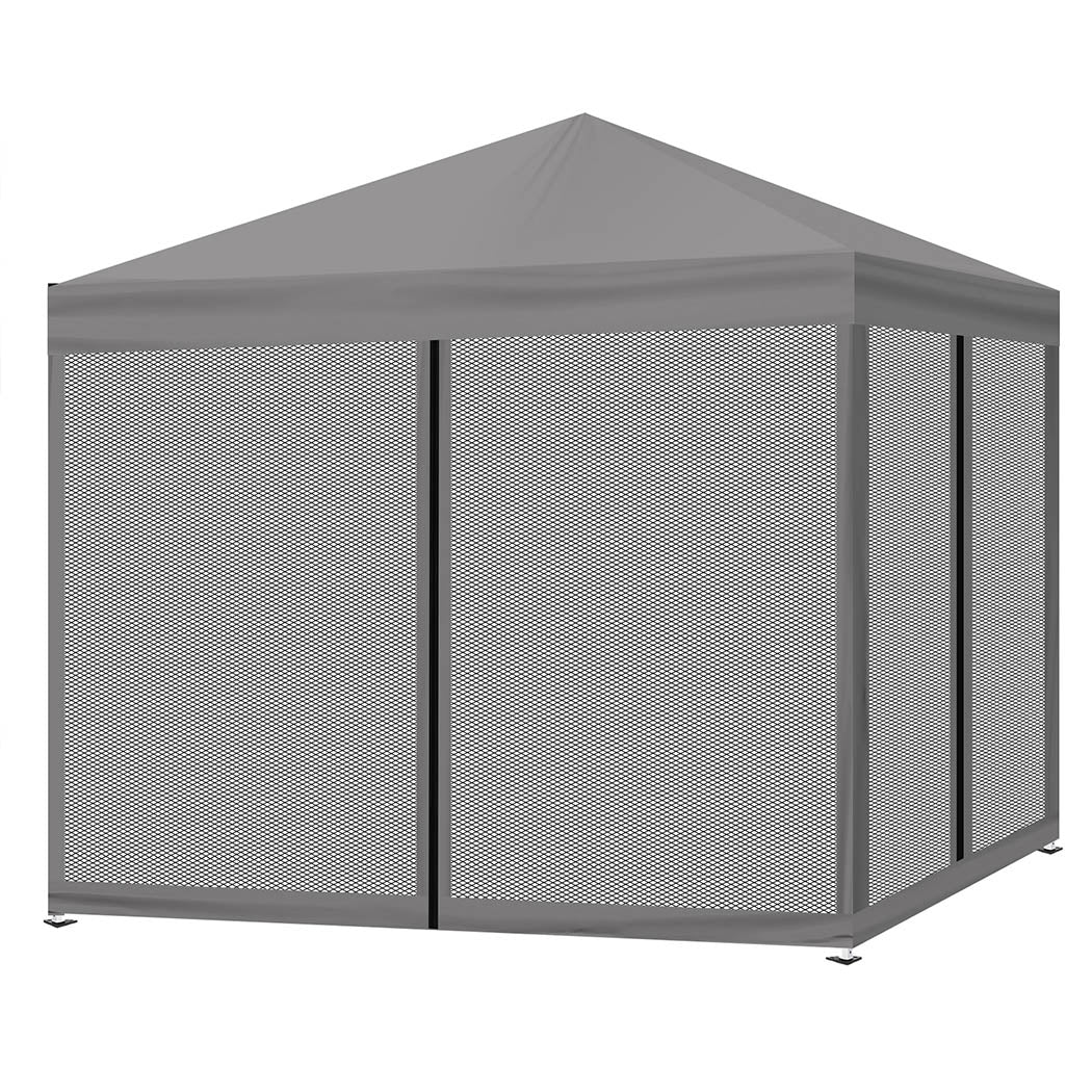 Grey Pop Up Gazebo 3x3m 3x3cm
