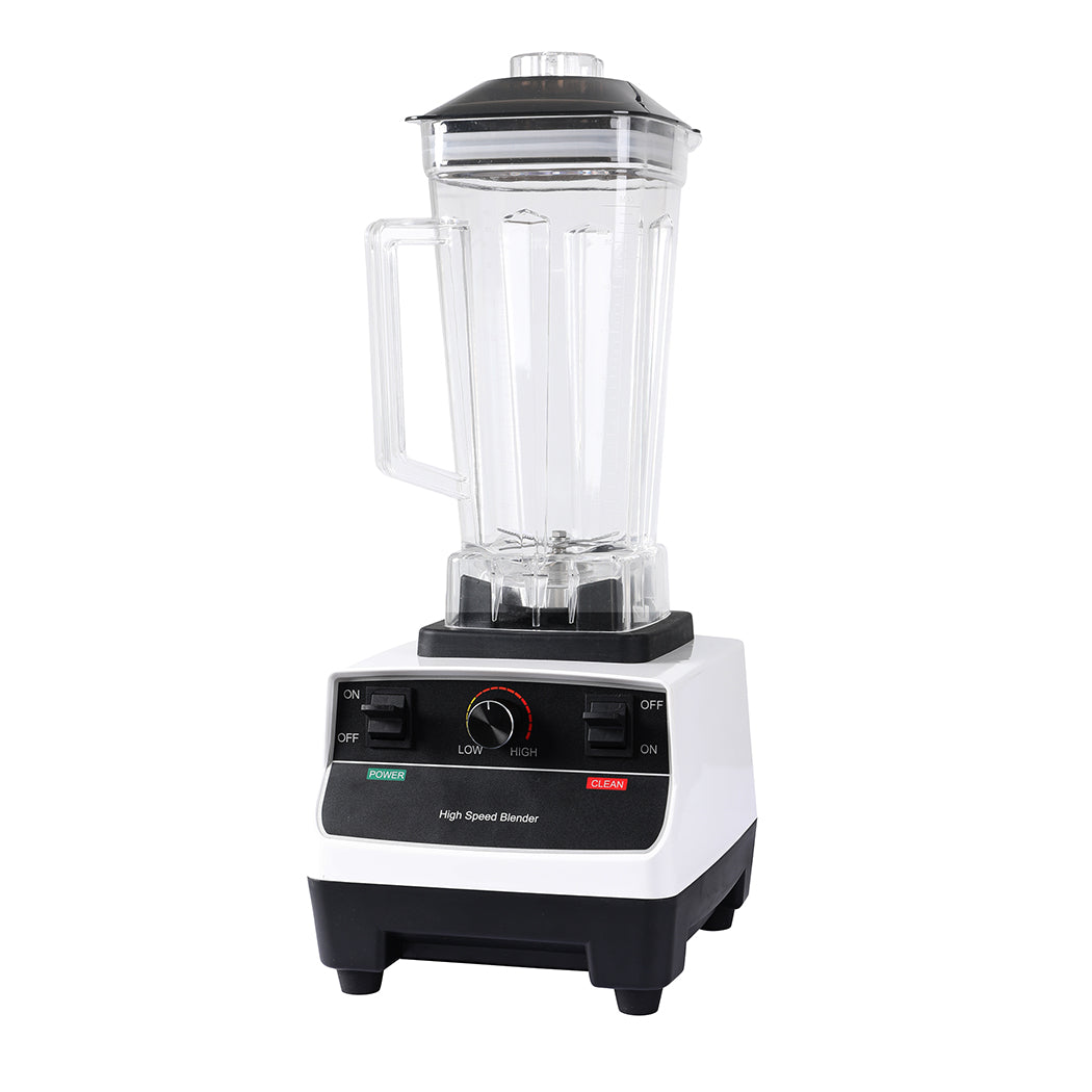 Commercial 2L Blender White Smoothie Ice Crushing Mixer