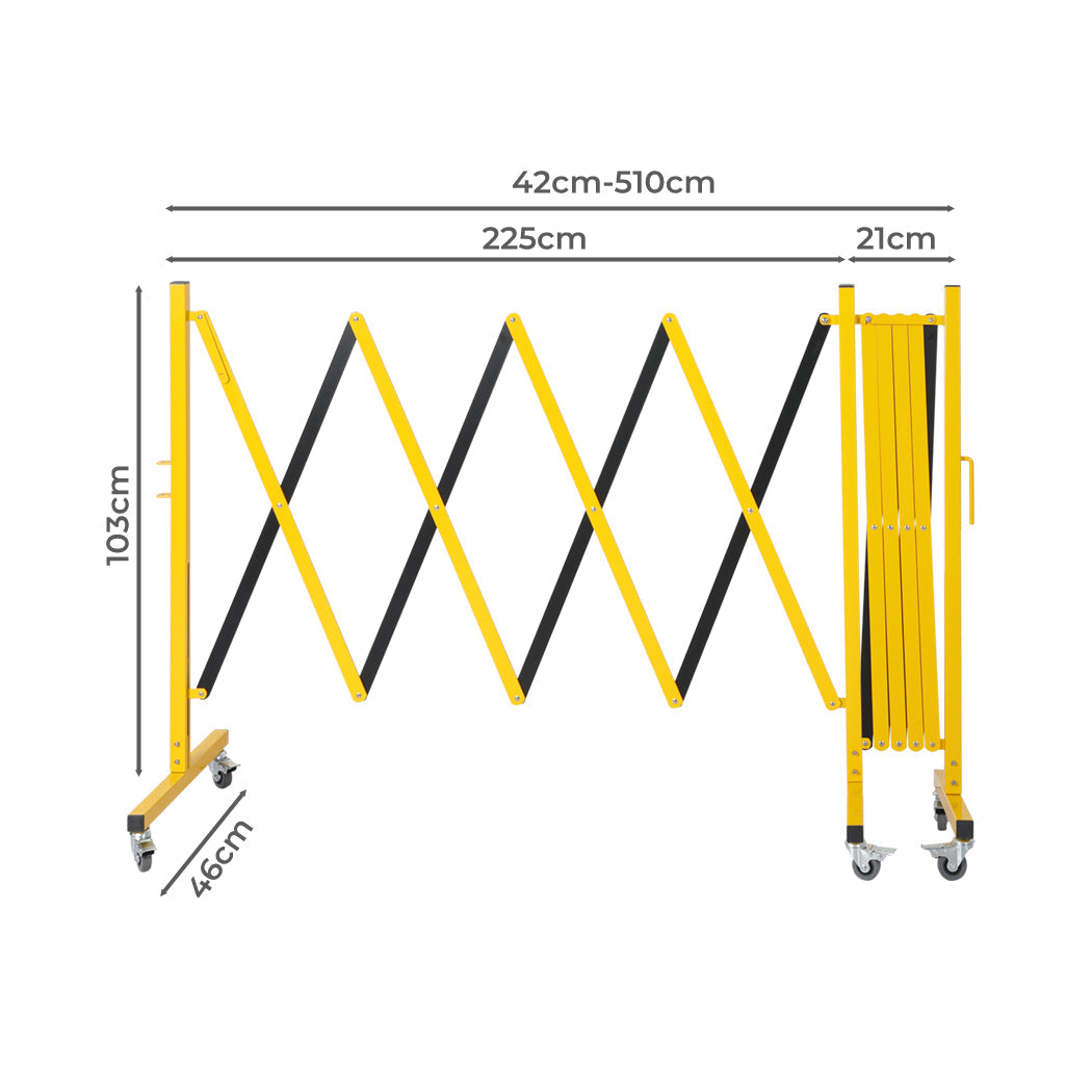 Extendable Garden Gate Mobile Security 16FT | Expandable Portable Safety Barrier