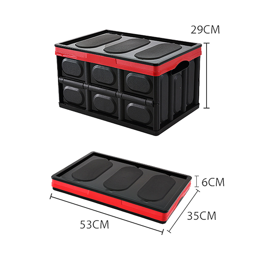 Foldable Storage Shopping Tidy - Car Boot Organiser Trunk Organizer Collapsible - 50 Litre