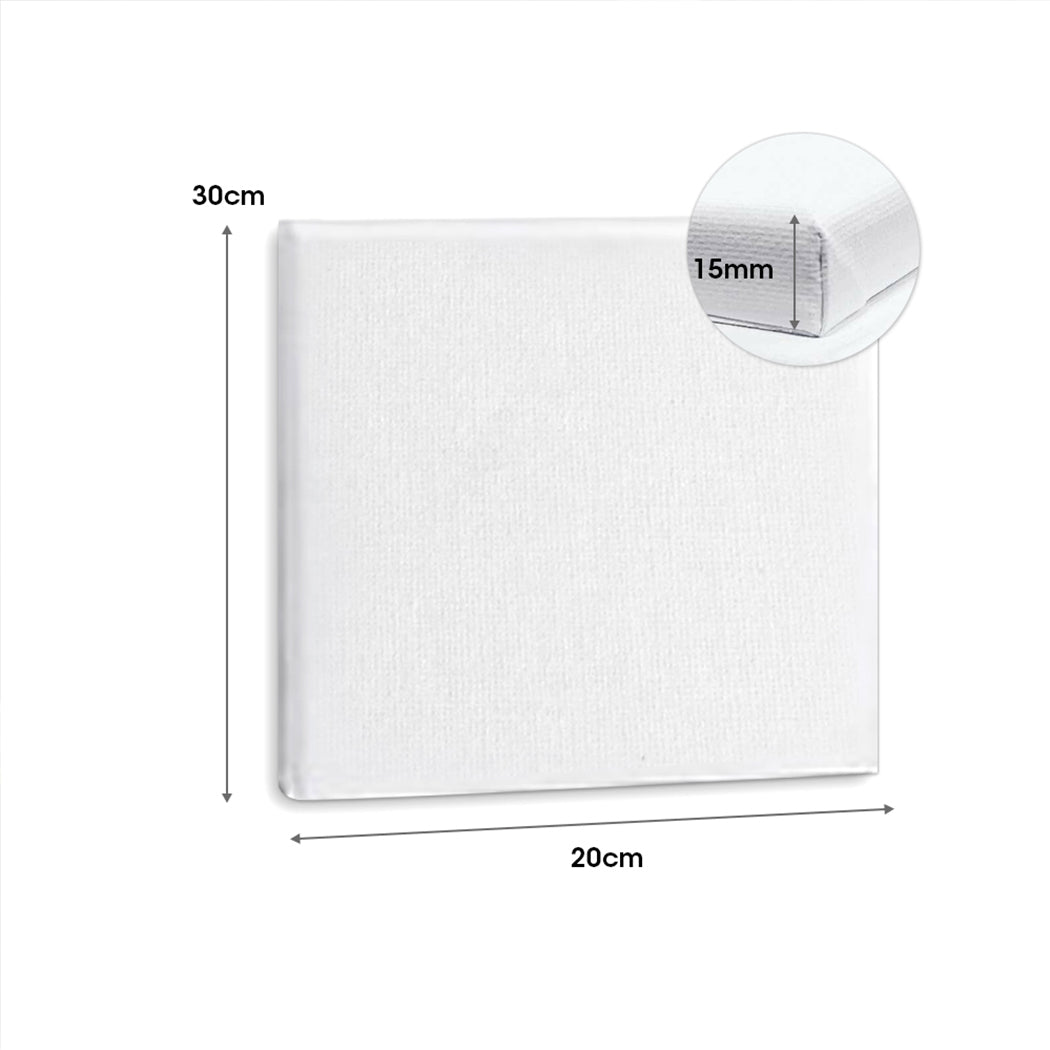 Art Large White Range - 5x Artist Canvas Blank Stretched - Canvases