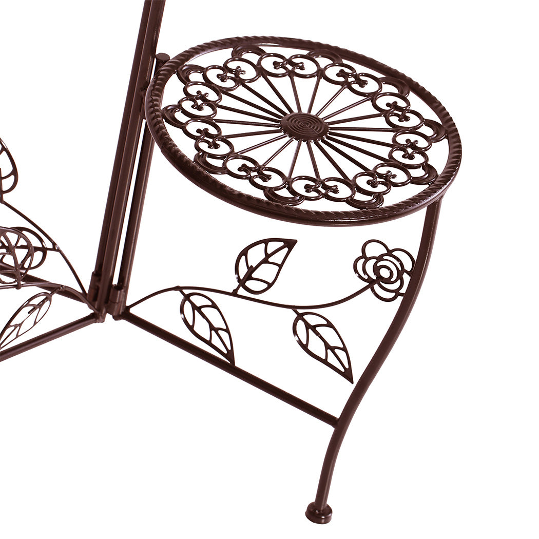 Plant Stand Outdoor Indoor Flower Pots Bronze