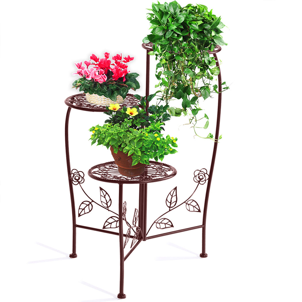 Plant Stand Outdoor Indoor Flower Pots Bronze