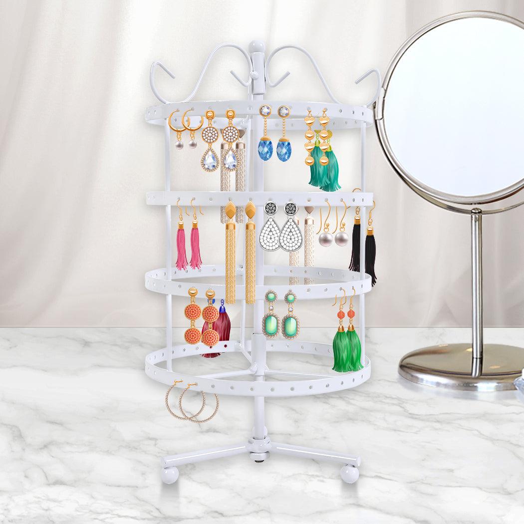 Earring Holder Stand Jewelry Display White