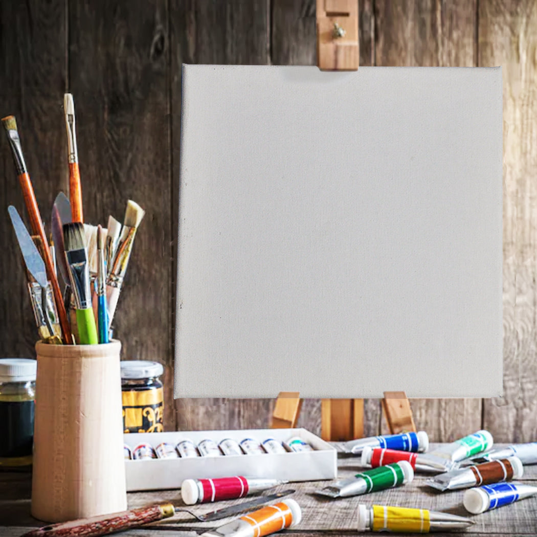 5x Artist Canvas Blank Stretched Canvases-Stylish - Art Large White Range