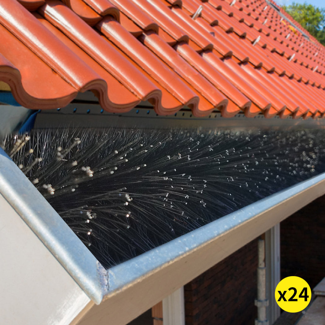 24Pcs Gutter Brush Guard 92x10cm