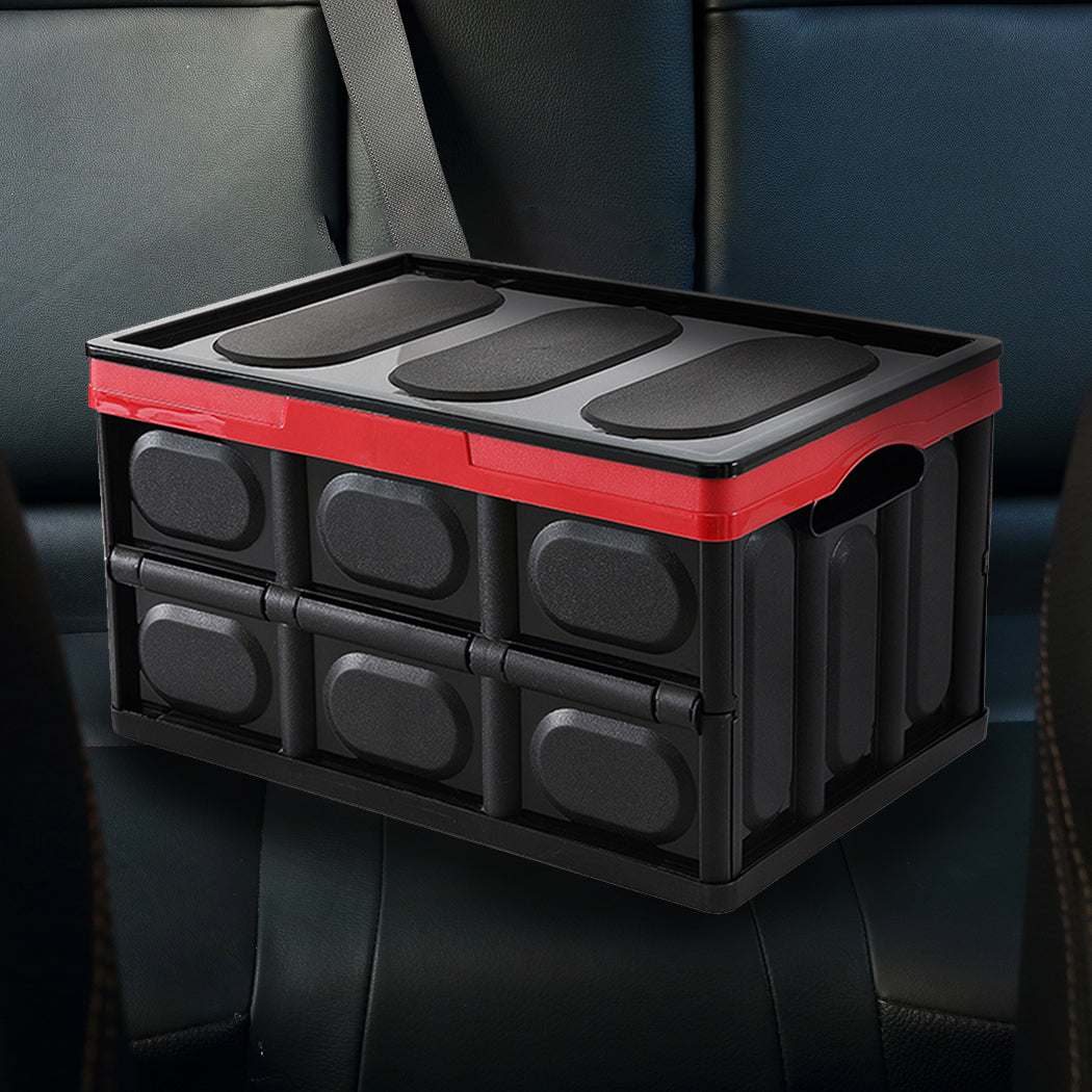 Car Boot Organiser Trunk Organizer Collapsible - 50 Litre - Foldable Storage Shopping Tidy