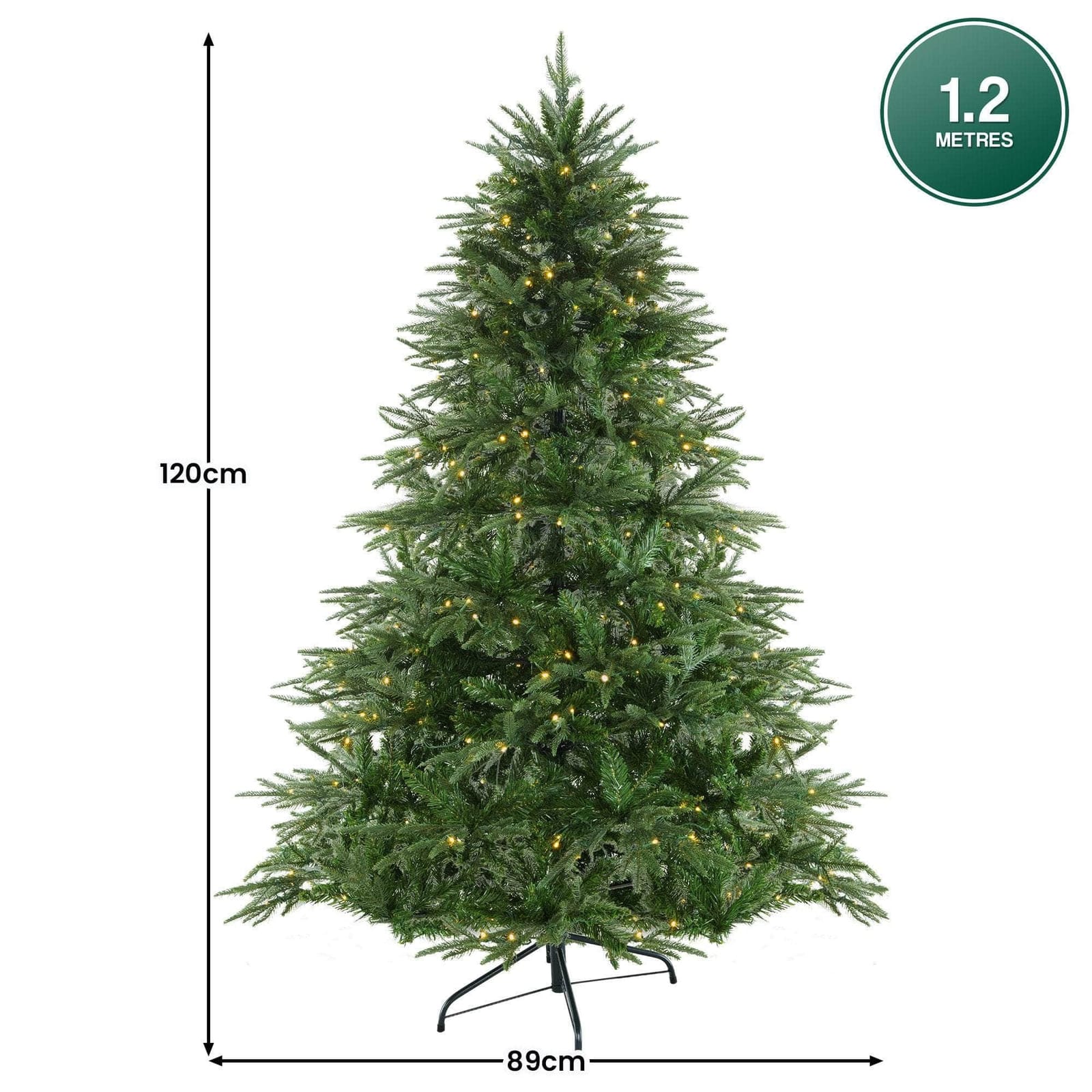 dsd - 1.2m Everglow Fir Christmas Tree with 150 LED Lights - photo 10