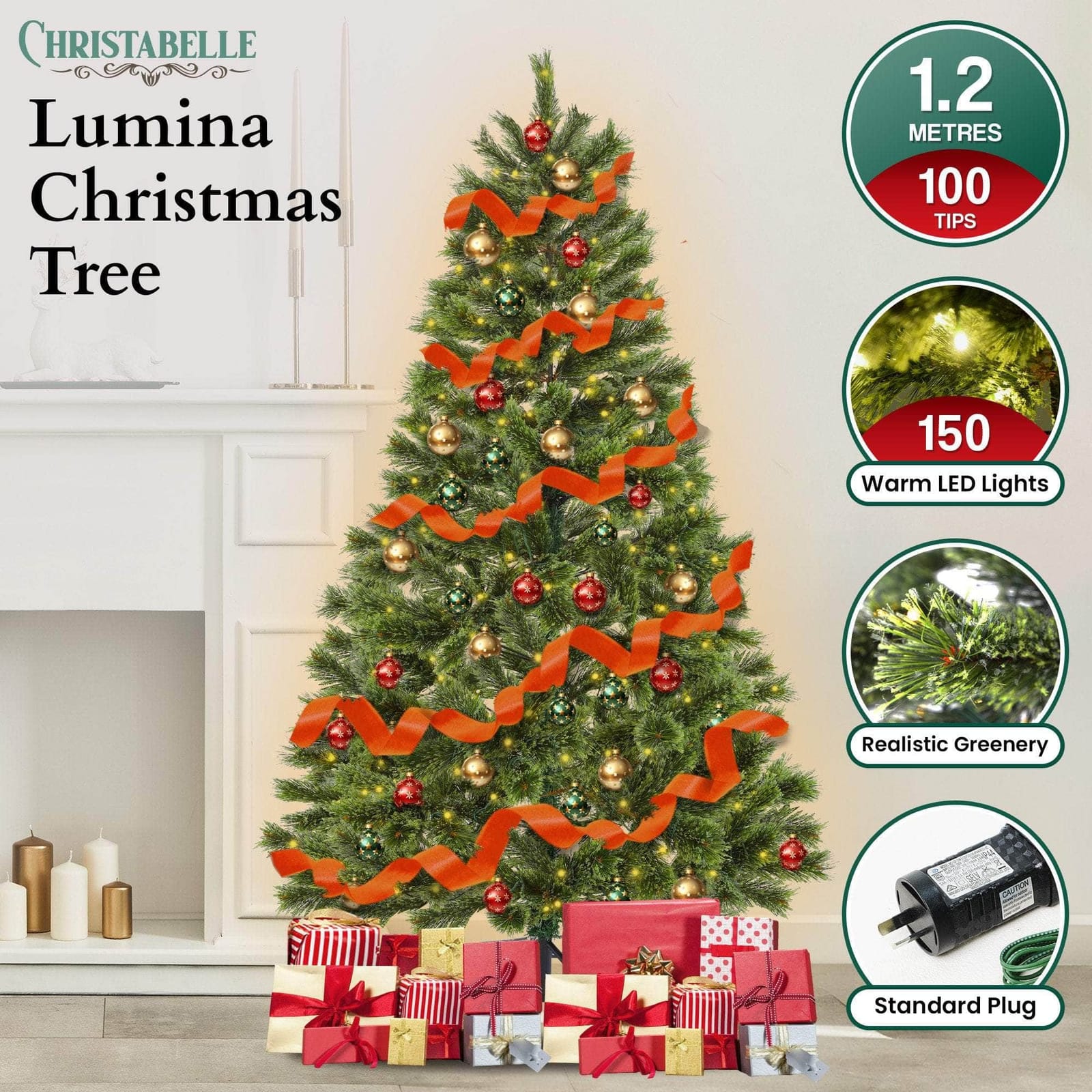 Pine finish - 1.2m Lumina Pine Christmas Tree - photo 12