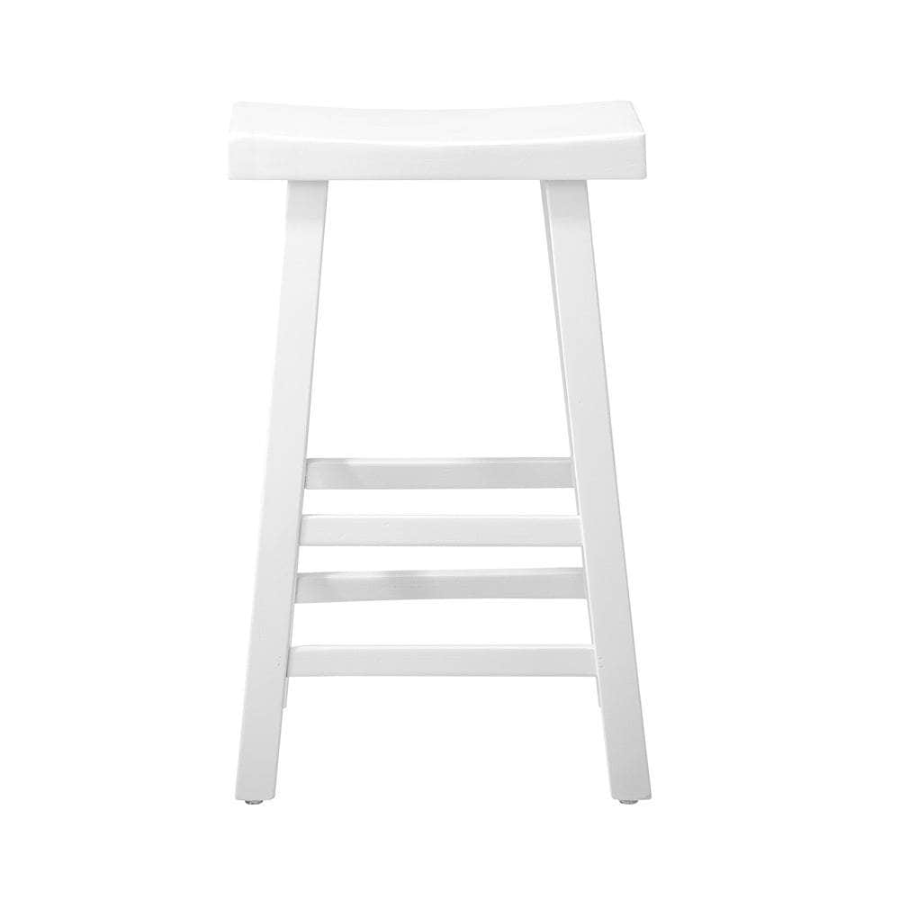 1/2X/4x Bar Stools Kitchen Stool Wooden Counter Chairs White