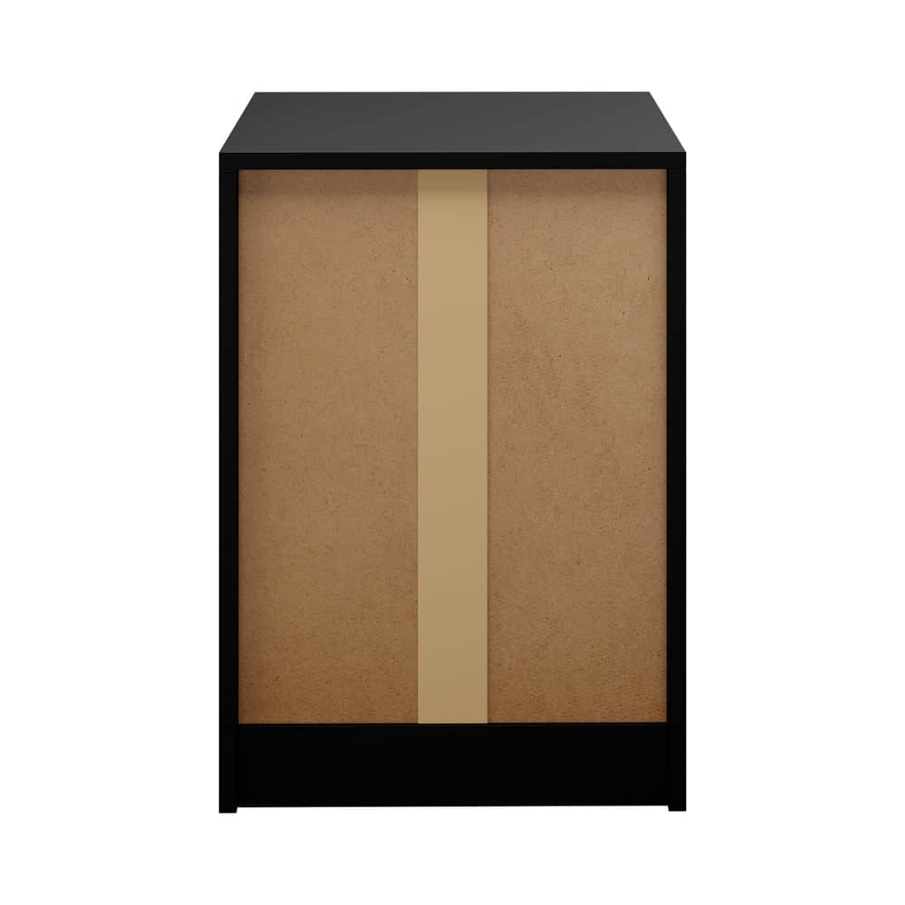 1& 2x Bedside Tables 3 Drawer Nightstands Bedroom Storage Cabinets Black