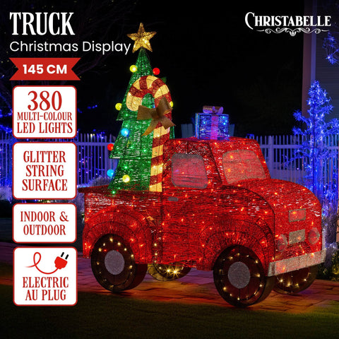 1.4m Christmas Tree Truck Indoor Outdoor Display Decoration LED Lights Front Yard