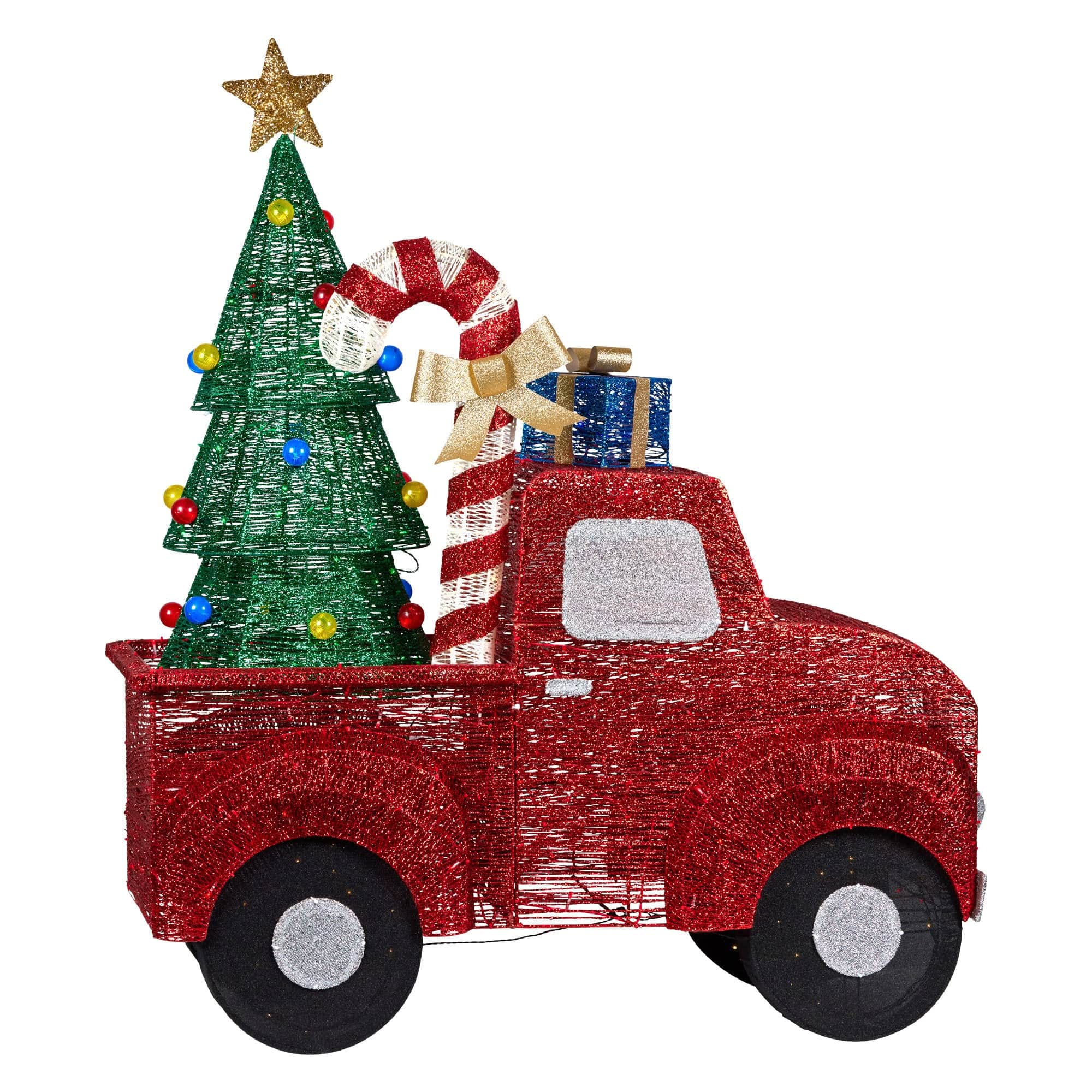 1.4m Christmas Tree Truck Indoor Outdoor Display Decoration LED Lights Front Yard
