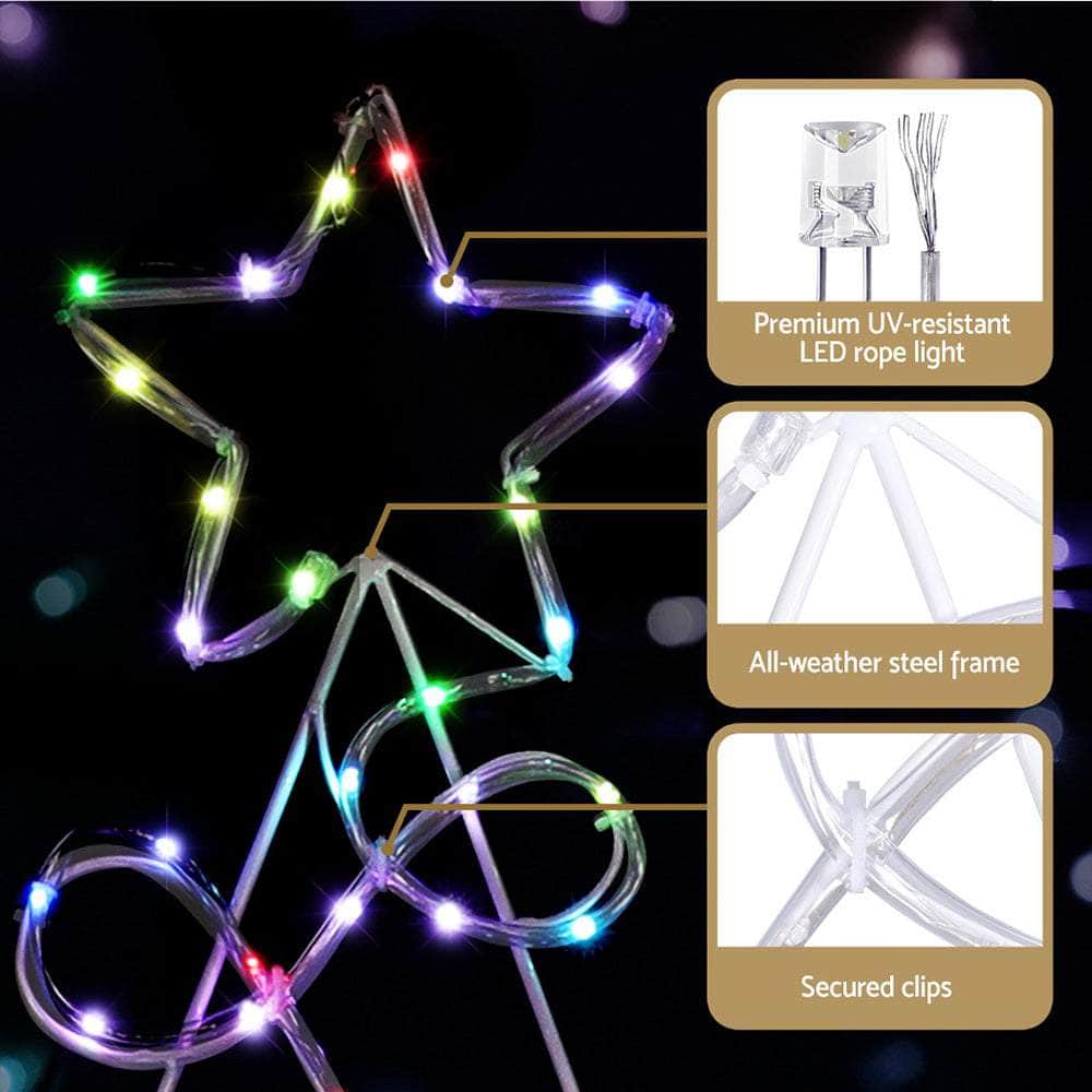 1.7m RGB LED Christmas Tree - Outdoor Decoration