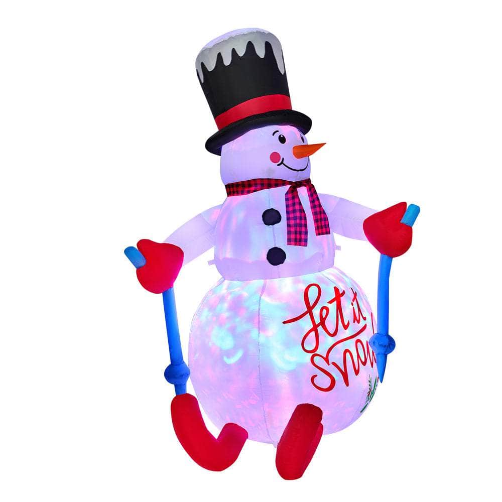 1.8M Christmas Inflatable Snowman with LED Lights Holiday Outdoor Decoration
