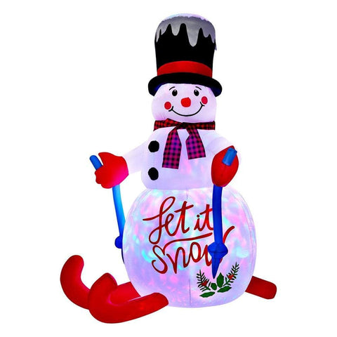 1.8M Christmas Inflatable Snowman with LED Lights Holiday Outdoor Decoration