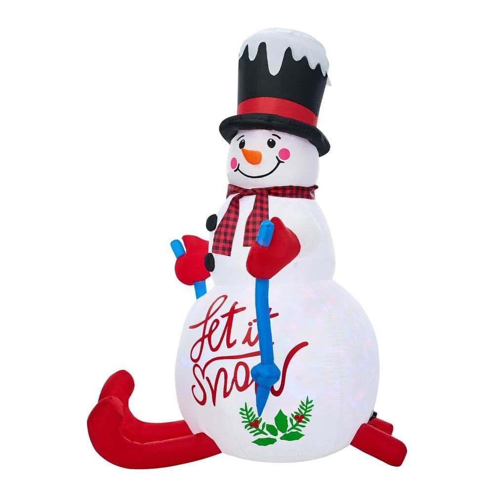 1.8M Christmas Inflatable Snowman with LED Lights Holiday Outdoor Decoration