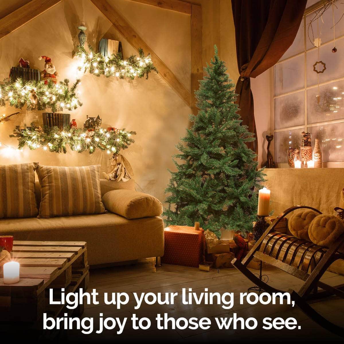 1.8m Full Figured Pine Tree Realistic Foliage 800 Tips