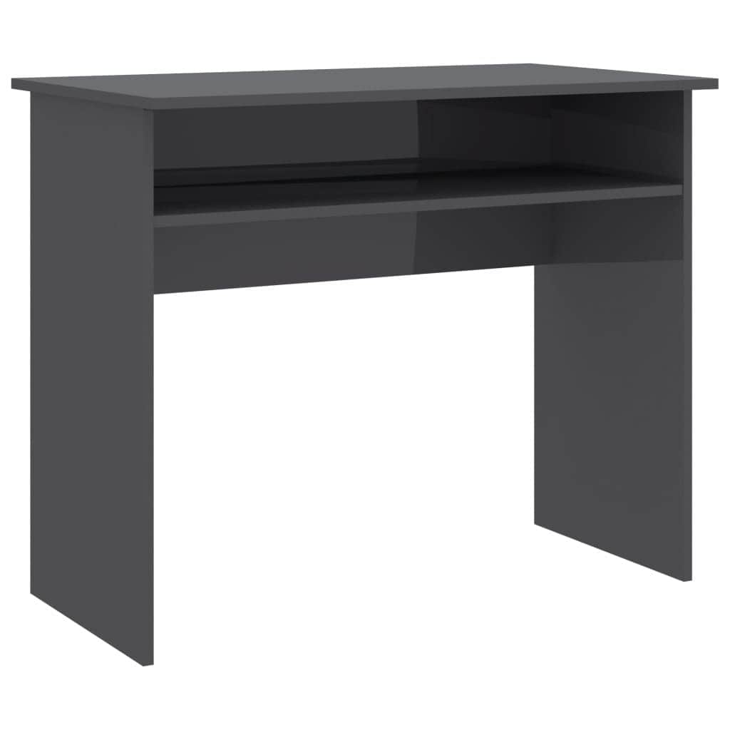1 Desk High Gloss Grey Chipboard