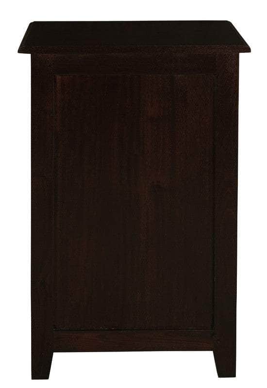 1 Drawer Solid Timber Lamp Table- Chocolate/Mahogany/White