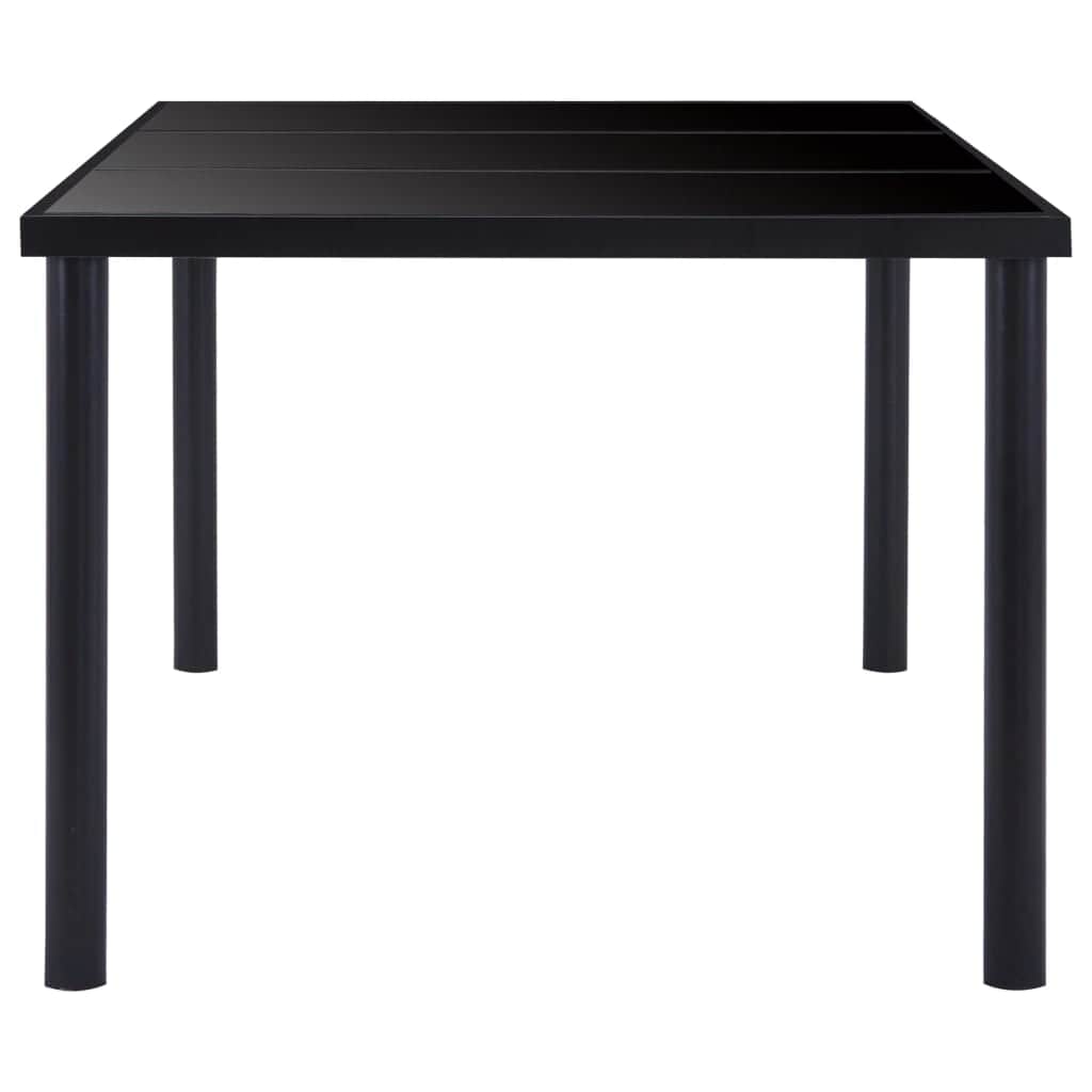 1 pcs Dining Table Black Tempered Glass - Simple deals