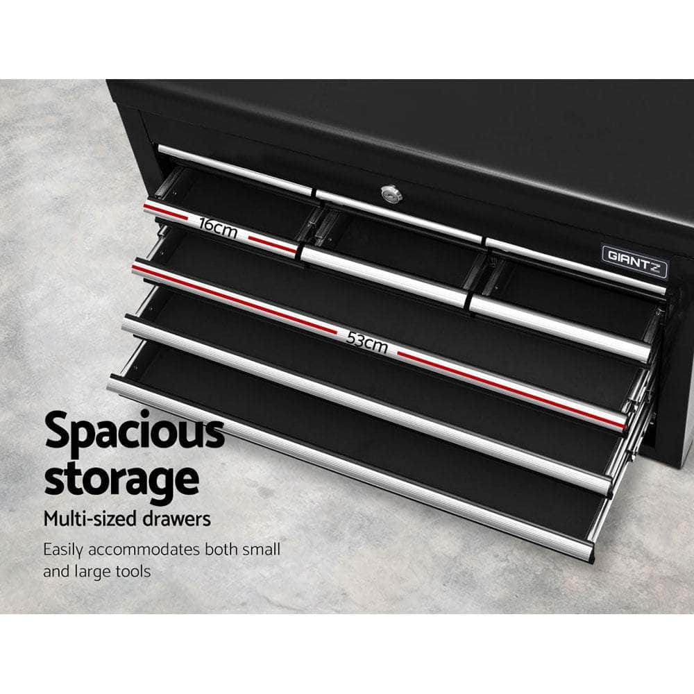 10-Drawer Tool Box Chest Cabinet Garage Storage Toolbox Black