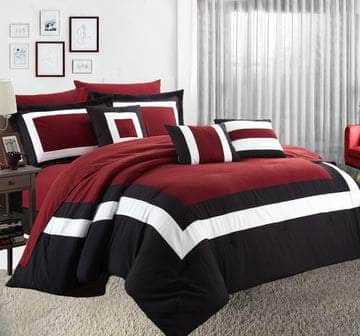 10 Piece Comforter And Sheets Set King/Queen