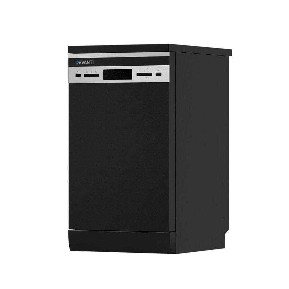 10 Place Settings Freestanding Dishwasher Black